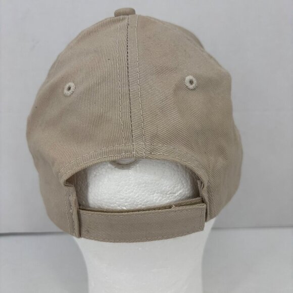 Quaker State Baseball Cap Mens One Size Beige Green Embroidered Adjustable Strap - Picture 3 of 7